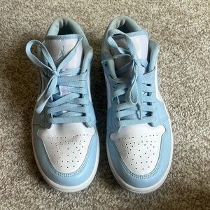 Nike blue and white sneakers. Size 9